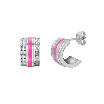WEWA TUBE RASPBERRY WITH ZIRCONIA HOOPS