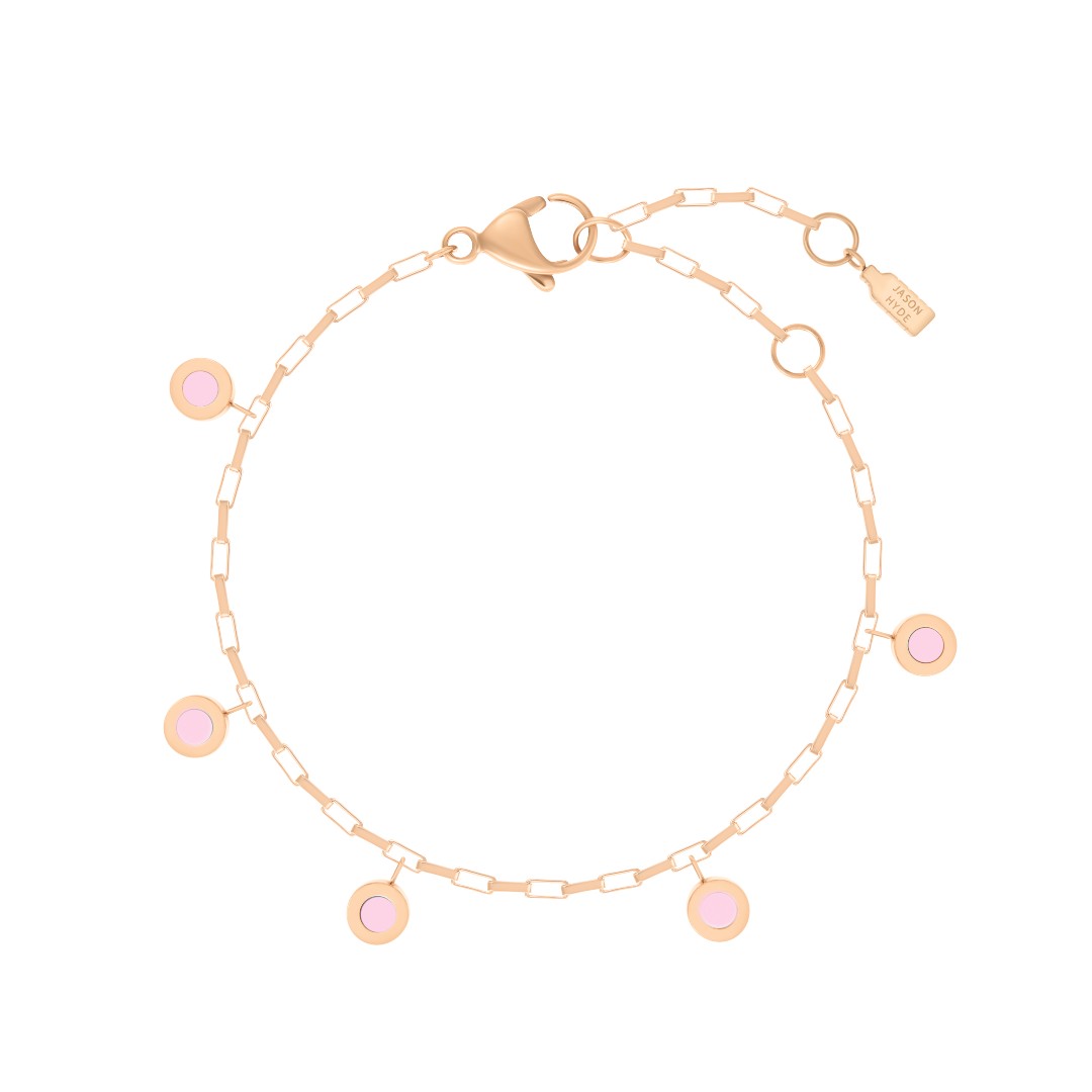 LIGHT BRACELET WITH 5 HANGING CHIPS