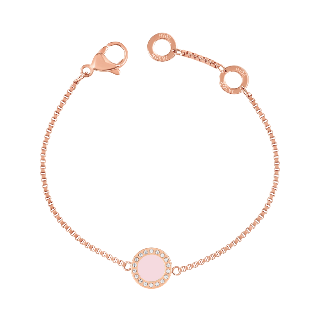 OCEAN PINK CHIP WITH ZIRCONIA BRACELET