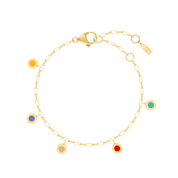 HANGING 5 CHIPS MULTICOLOR BRACELET