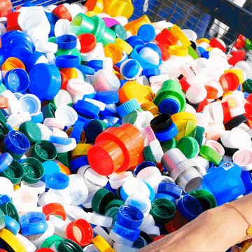 Gif of a hand moving plastic lids