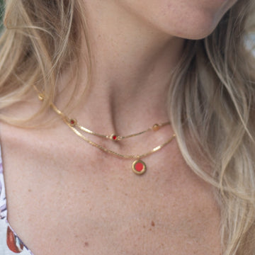 OCEAN RED CHIP NECKLACE