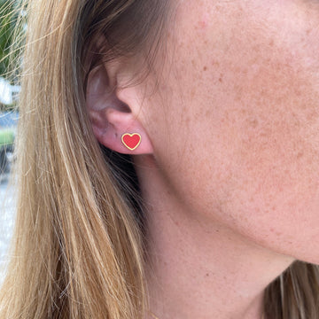 AMARE RED CHIP EARRINGS