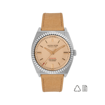 BEIGE DIAL 40MM WATCH WITH BEIGE STRAP