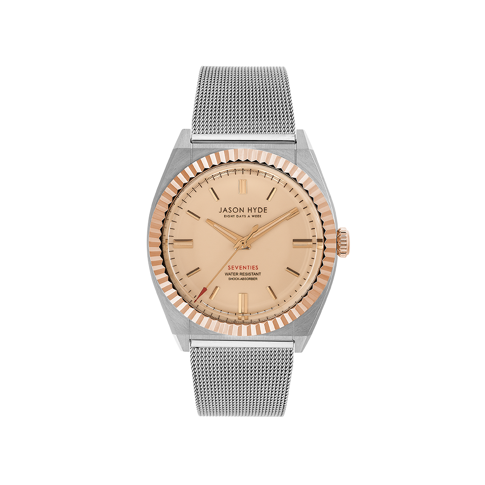 36MM WATCH BEIGE DIAL - MESH STRAP