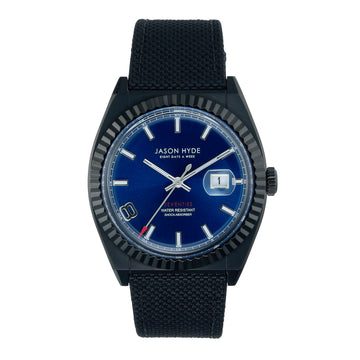 BLUE AND BLACK 40 MM WATCH