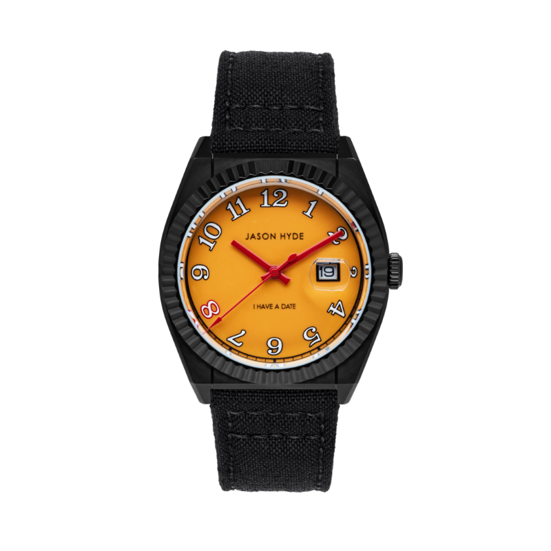 40 MM WATCH YELLOW DIAL - CORDURA STRAP