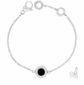 OCEAN BLACK CHIP WITH ZIRCONIA BRACELET