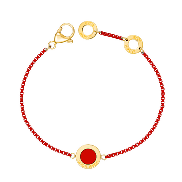 CHAIN RED CHIP BRACELET