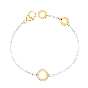 OCEAN WHITE CHAIN WHITE WITH ZIRCONIA CHIP BRACELET