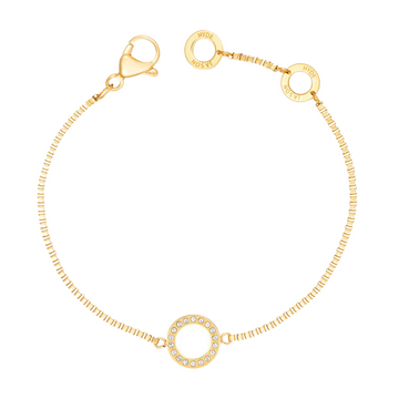WHITE CHIP WITH ZIRCONIA BRACELET