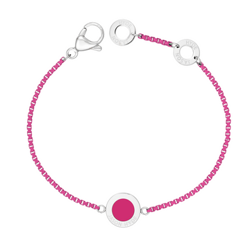 RASPBERRY CHAIN AND CHIP BRACELET