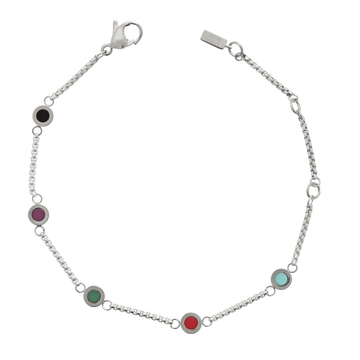 FIVE  MULTICOLOR CHIPS BRACELET