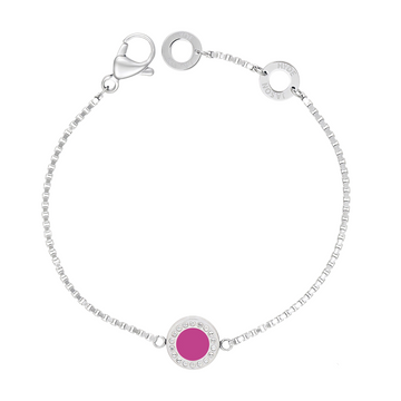 OCEAN ROSE VIOLET CHIP WITH ZIRCONIA BRACELET