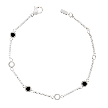 BLACK AND WHITE 5 CHIPS BRACELET