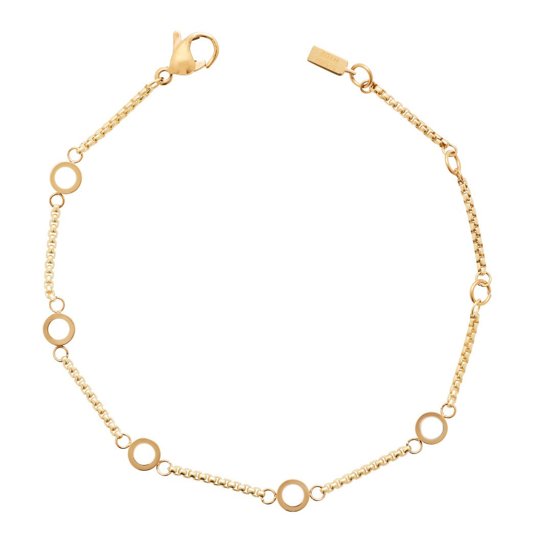 WHITE 5 CHIPS BRACELET