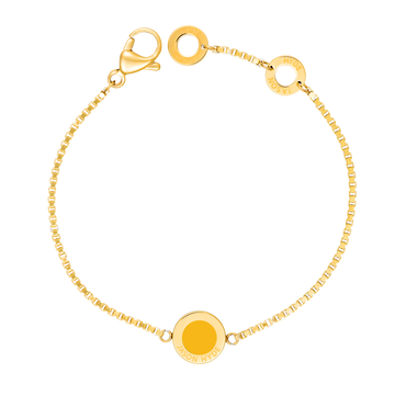 YELLOW SPECTRA CHIP BRACELET