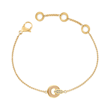 BEIGE CHIP WITH ZIRCONIA BRACELET