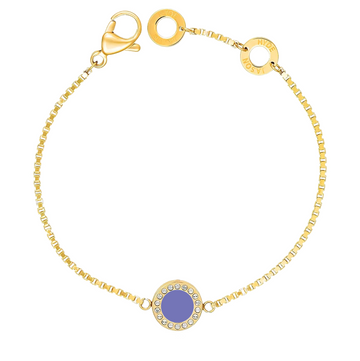 PERSIAN BLUE CHIP BRACELET WITH ZIRCONIA