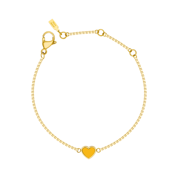 GOLD BRACELET WITH A SPECTRA YELLOW CHIP