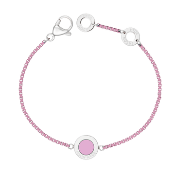 FONDANT PINK CHAIN AND CHIP BRACELET