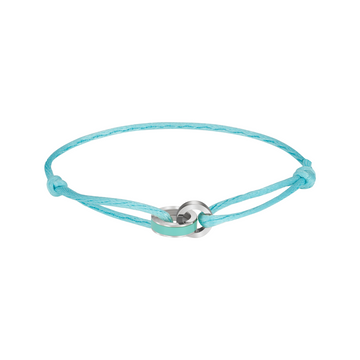 TURQUOISE CORD TURQUOISE CHIP BRACELET
