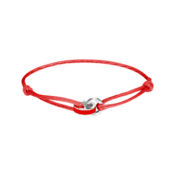 RED CORD RED CHIP BRACELET
