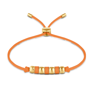 ORANGE CORD ORANGE CHIP BRACELET