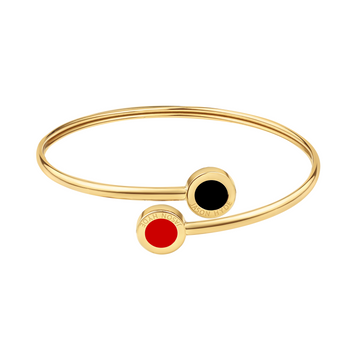 BLACK AND RED CHIPS BANGLE