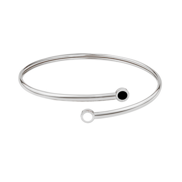 NEW WHITE AND BLACK CHIPS BANGLE