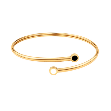 WHITE AND BLACK CHIPS BANGLE
