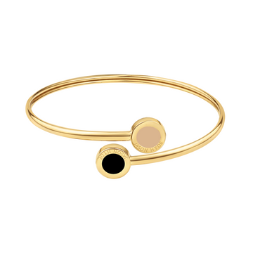 BEIGE AND BLACK CHIPS BANGLE