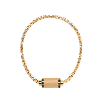 BEIGE CHAIN BEIGE CHIP WITH BLACK ZIRCONIA MAGNET