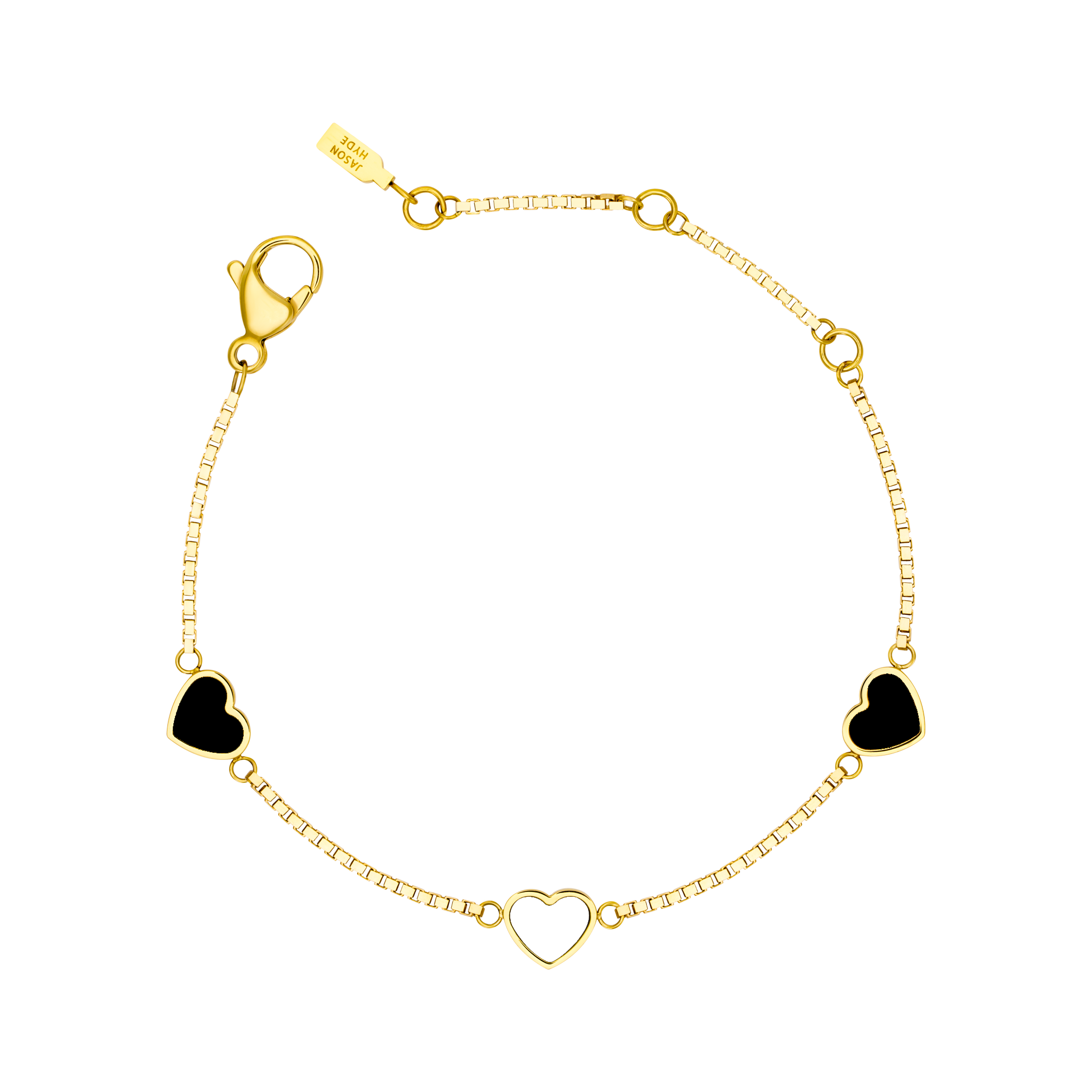 AMARE BLACK AND WHITE CHIPS TRIO BRACELET