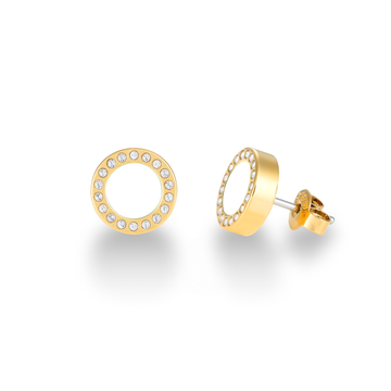 WHITE CHIP WITH ZIRCONIA EARRINGS