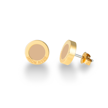 BEIGE CHIP EARRINGS