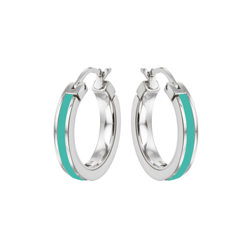 WEWA SINGLE TURQUOISE HOOPS