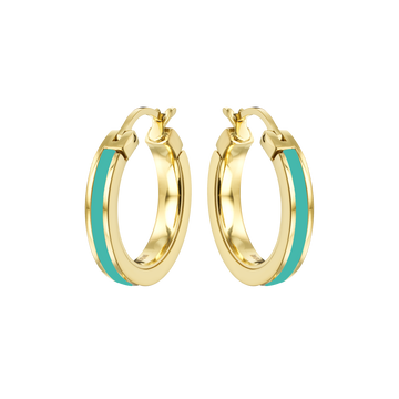WEWA SINGLE TURQUOISE HOOPS