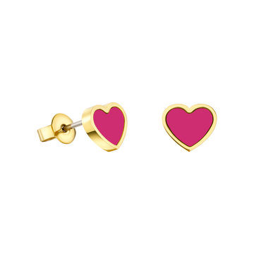 RASPBERRY CHIP EARRINGS
