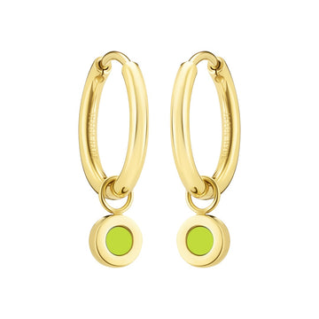NEW WAVE HOOPS HANGING LIME GREEN CHIP