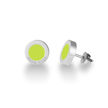 LIME GREEN CHIP EARRINGS