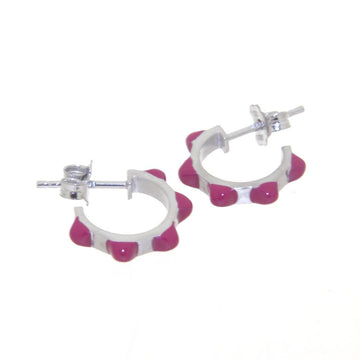 ACQUARELLO SPIKY ROSE VIOLET HOOPS