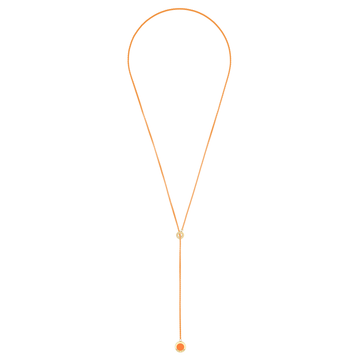 ORANGE CHAIN ORANGE CHIP LARIAT
