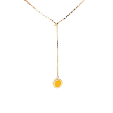 YELLOW SPECTRA CHIP LARIAT