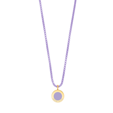 LAVENDER CHAIN LAVENDER CHIP NECKLACE
