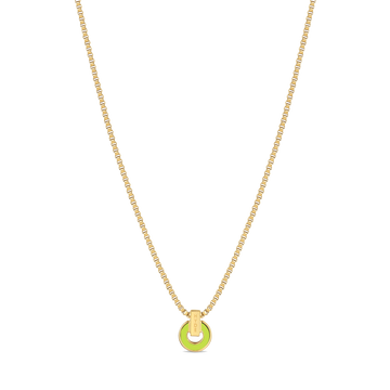 NEREIDA LIME GREEN CHIP NECKLACE