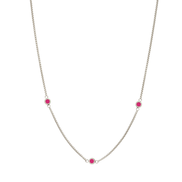 NEW WAVE RASPBERRY 3 CHIPS NECKLACE