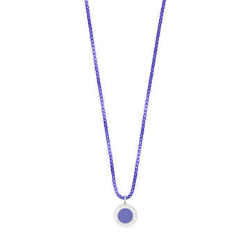PERSIAN BLUE CHAIN AND CHIP NECKLACE