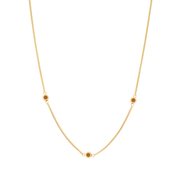 NEW WAVE NUTSHELL 3 CHIPS NECKLACE