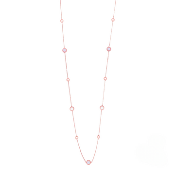 OCEAN WHITE AND PINK CHIPS SAUTOIR